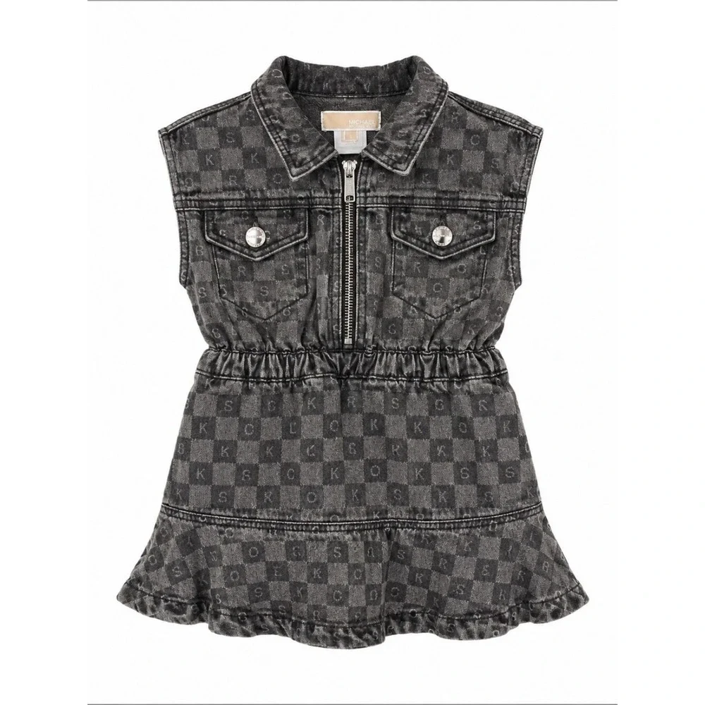 Michael‎ Kors DENIM SHIRT DRESS Gray size 3